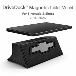 Magnetic Tablet Mount for Chevy Silverado Sierra (2014-2026) | Truck Dash Holder