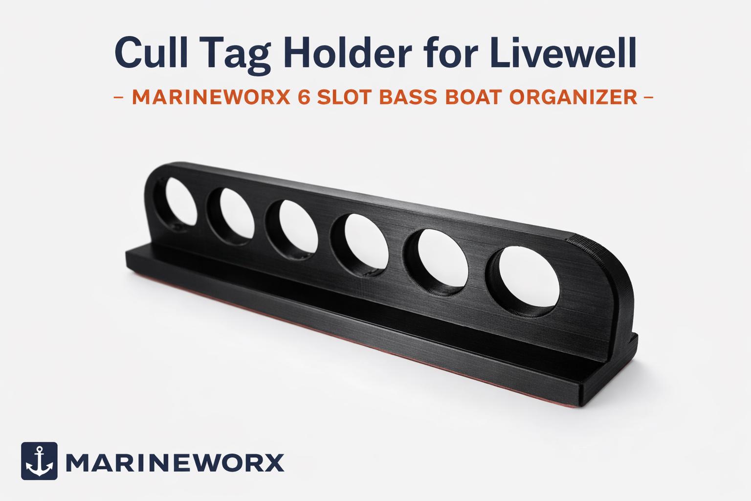 Cull Tag Holder for Livewell – Marineworx 6 Slot Bass Boat Organizer - Etsy