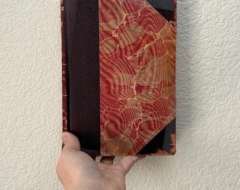 1800s antique marbled styling book