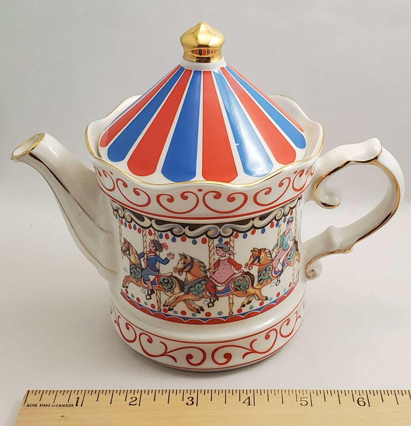 Carousel Horse Teapot Sadler England Merrigoround Tea Pot Etsy