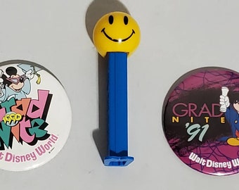 Vintage Disney Grad Nite Button YOUR CHOICE: Grad Nite 1990 or 1991 from Walt Disney World 3" Pinback Button