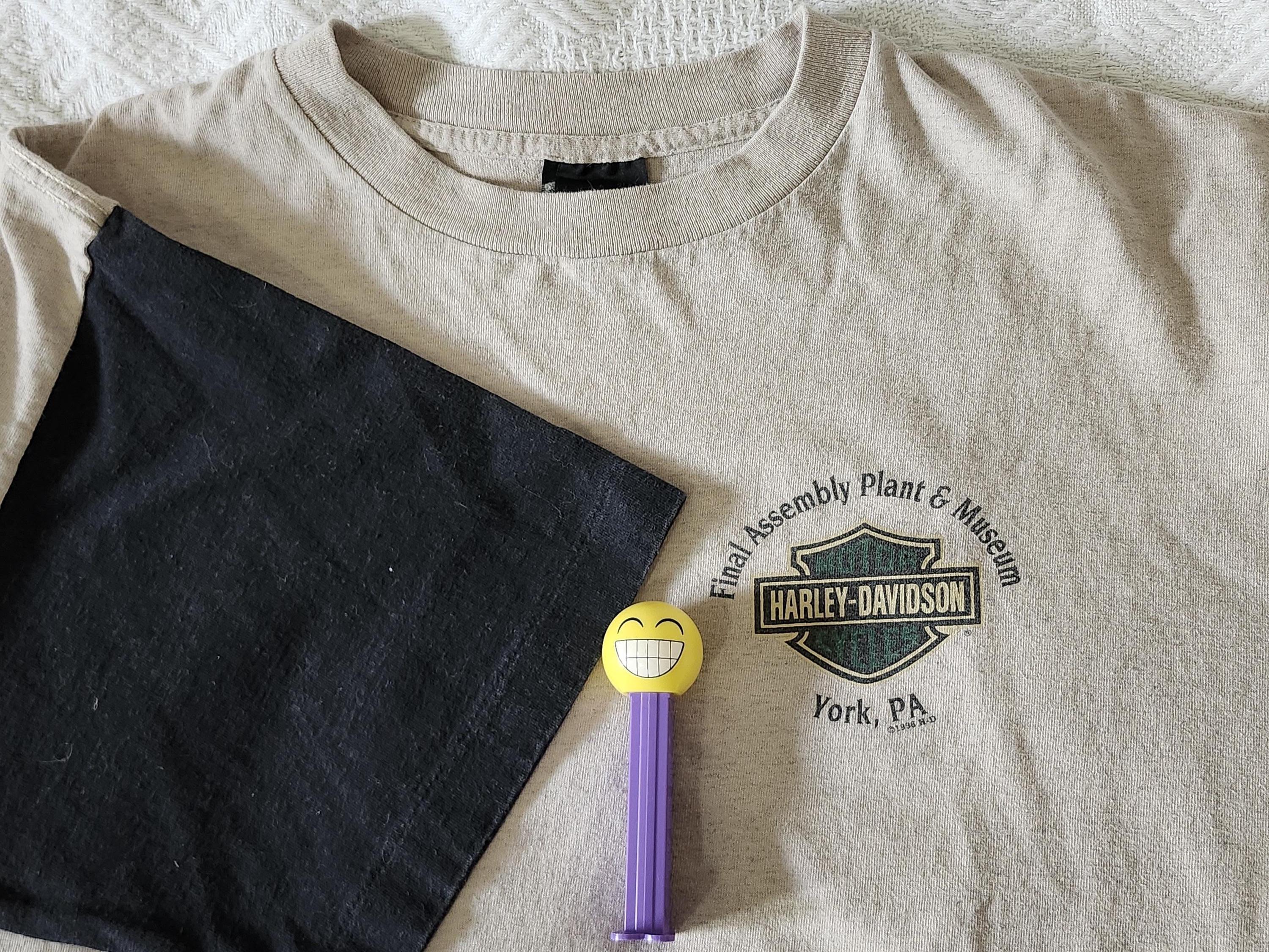 ●90s USA製 ハーレーダビッドソン ホロウベック ポケットTシャツ M 1990s Harley Davidson T-shirt Adult Xl Extra Large Single Stitch