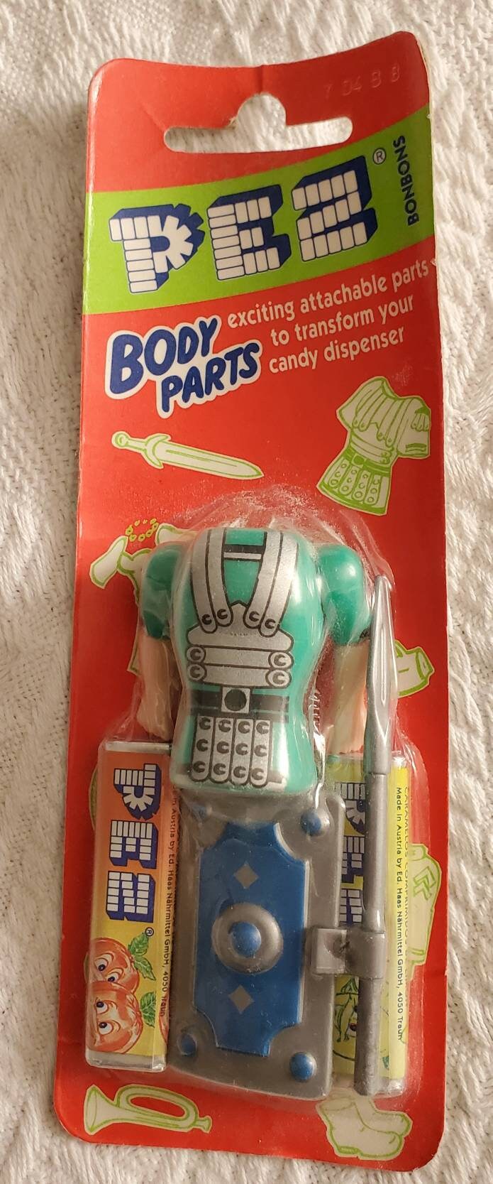 ビンテージ PEZ ボディパーツ 新古品 未開封 カード入り、お選