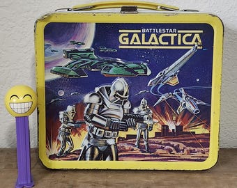 1978 Battlestar Galactica Metal Lunchbox - No Thermos - Good