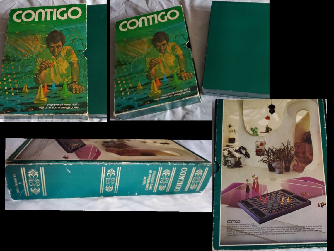 Vintage Bookshelf Board Games YOUR CHOICE Contigo by 3M 1974 Etsy