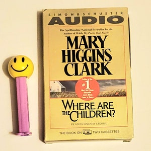 Vintage Where Are the Children? Mary Higgins Clark Audio Book, Boxed 2 Cassette Tapes 1992 Read by Lindsay Crouse