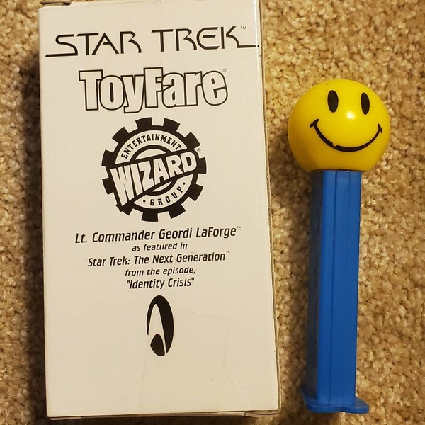 Star Trek 1998 Toy Fare Figura exclusiva NIB, Teniente Comandante Geordi LaForge de "Identity Crisis" STNG Next Generation