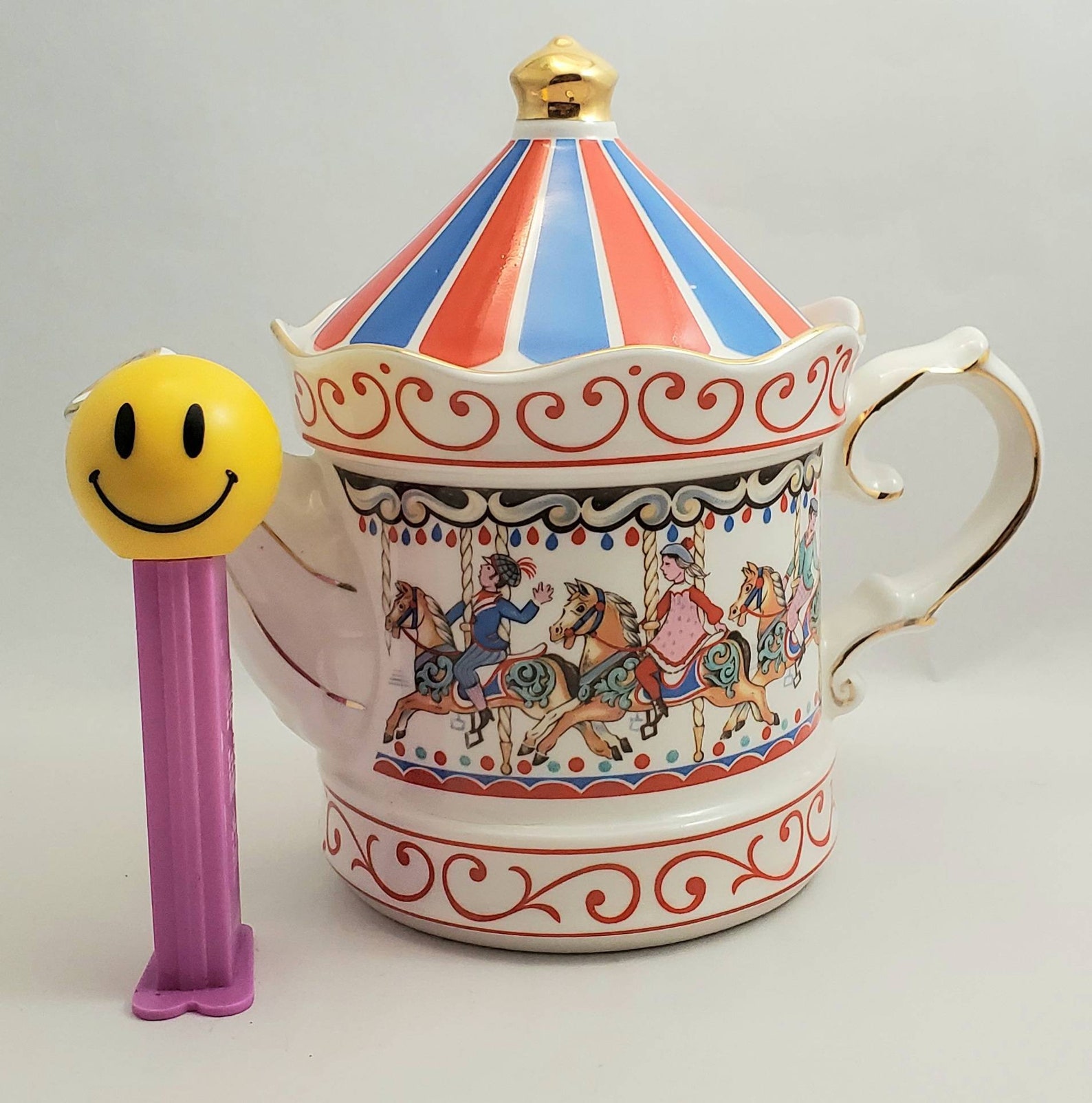Carousel Horse Teapot Sadler England Merrigoround Tea Pot Etsy