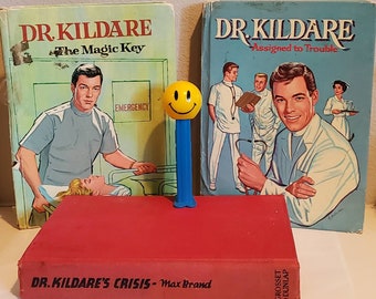 Vintage Whitman Books Dr. Kildare - Lot of 3: The Magic Key 1963, Assigned to Trouble 1963, Dr. Kildare's Crisis 1940