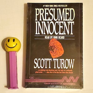 Presumed Innocent Audiobook Vintage 1988 Cassette Tape NOS Sealed by Scott Turow, read by John Heard