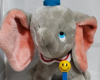 Vintage Plush Dumbo 12" Flying Elephant, Disney World, Disneyland Stuffed Animal, Vintage Dumbo Disney Parks
