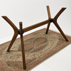 Patas de mesa de madera maciza, base de mesa de comedor con pedestal
