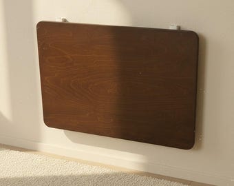 Murphy Desk Wall Mounted, Folding Table, Space-Saving Wooden Table, Modern Home Office