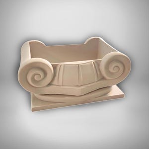 Roman Ionic Capital Pot / Succulent or Bonsai Planter