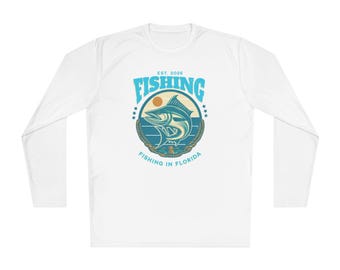 Florida Fishing Long Sleeve Performance Shirt | Moisture-Wicking Polyester Tee