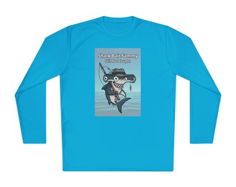 Shark Bait Sammy Long Sleeve Tee | Hammerhead Fishing Humor Shirt