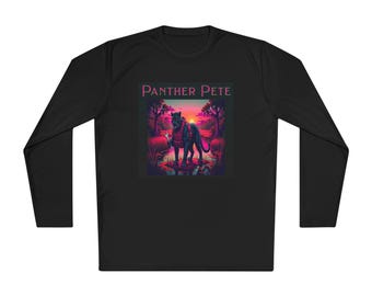 Panther Pete Long Sleeve Fishing Shirt | 100% Polyester Moisture-Wicking Tee