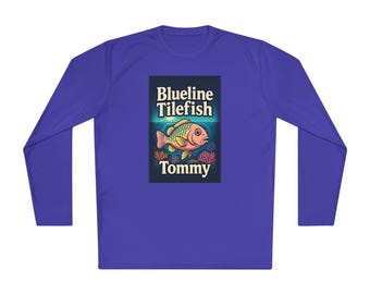 Blueline Tilefish Tommy Long Sleeve Fishing Shirt | Performance Polyester Tee