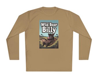 Wild Boar Billy Fishing Shirt | 100% Polyester Long Sleeve Tee