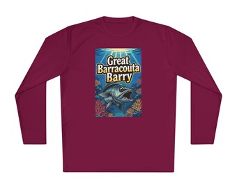 Barracuda Barry Fishing Shirt | 100% Polyester Long Sleeve Tee