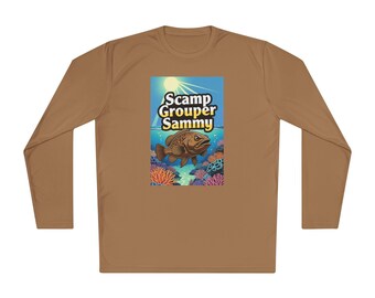 Scamp Grouper Sammy Fishing Shirt | 100% Polyester Long Sleeve Tee