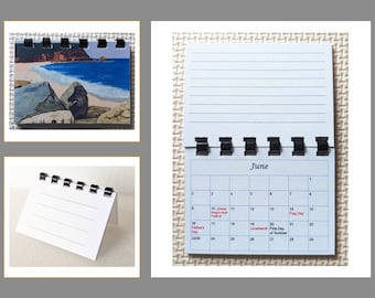 Mini Calendar - Desk - Pocket - Wallet - Calendar and planner - 3.5" x 2.5" - 2024 Or 2025