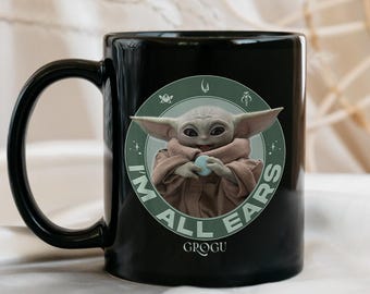 StarWars The Mandalorian Mug, The Mandalorian And Grogu, Revenge of the Sith StarWars Ceramic Mug, Galaxy’s Edge Disneyland Coffee Mug