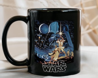 StarWars Skywalker Leia Mug, May The Force Be With You, Vintage StarWars Day Toy Story Fork Mug, Galaxy’s Edge Disneyland Ceramic Mug