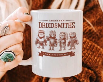 StarWars The Mandalorian Mug, The Mandalorian And Grogu Father Day, Revenge of the Sith StarWars Mug, Galaxys Edge Disneyland Ceramic Mug