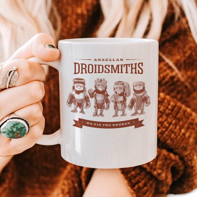 StarWars The Mandalorian Mug, The Mandalorian And Grogu Father Day, Revenge of the Sith StarWars Mug, Galaxys Edge Disneyland Ceramic Mug image 1
