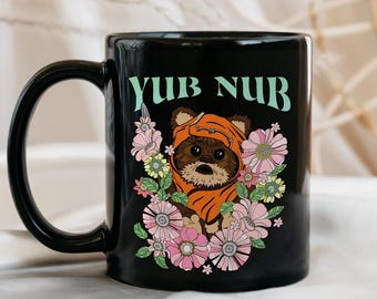 StarWars Yub Nub Ewok Mug, Xwing Fighter, May The Force Be With You, Vintage StarWars Day Mug, Ewok Galaxy’s Edge Disneyland Coffee Mug