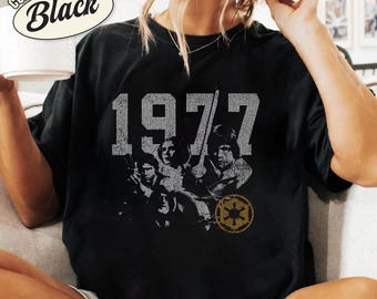 StarWars Darth Vader Rebel Group 1977 Shirt, Retro StarWars Shirt, Disneyland Family Matching Shirt, Galaxy's Edge Trip, Father Day