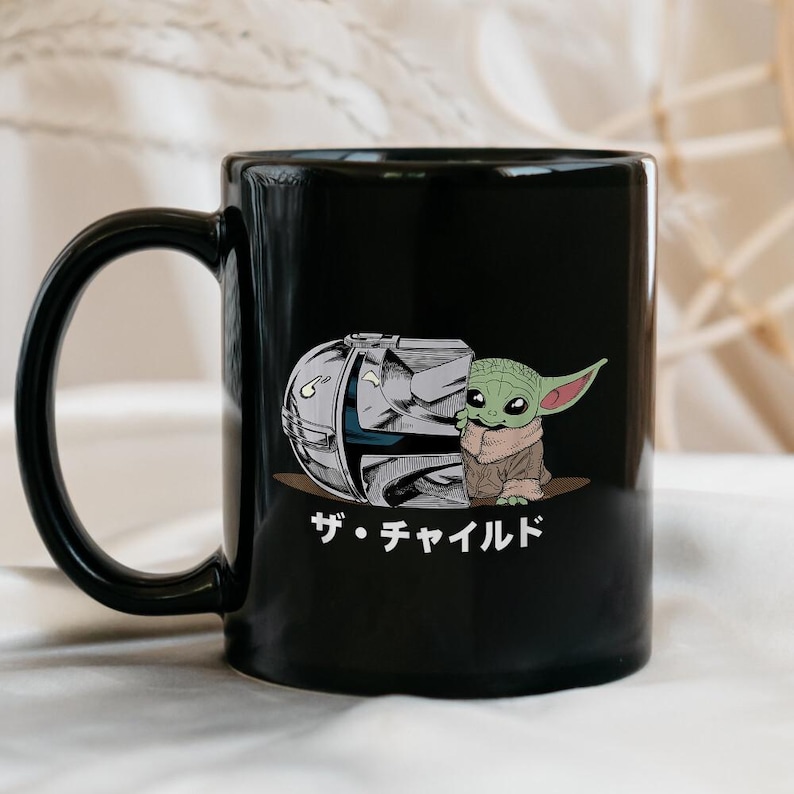 StarWars The Mandalorian Mug, The Mandalorian And Grogu, Revenge of the Sith StarWars Coffee Mug, Galaxy’s Edge Disneyland Ceramic Mug image 1