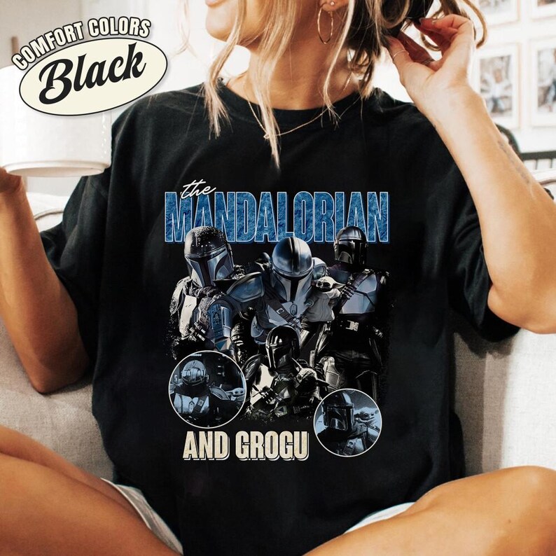 The Mandalorian And Grogu Baby Yoda Shirt, Disneyland Party 2026 Tshirt, Matching Family Shirts, Father Day, Dad Gifts Vintage Shirt image 2