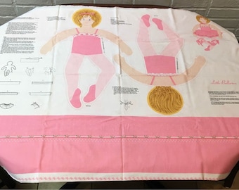 Cranston Fabric Panel Little Ballerina Doll Cut n Sew