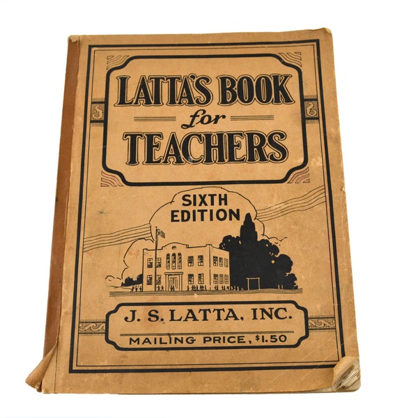 1927 Lattas Book for Teachers Sixth Edition School Catalog Cedar Falls Iowa