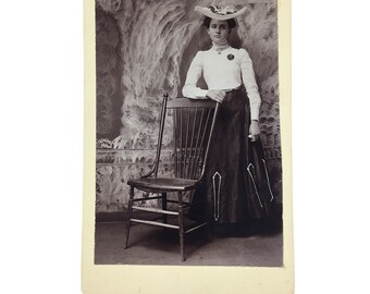 Antique Photo Beautiful Woman Wearing Hat West Plains Missouri