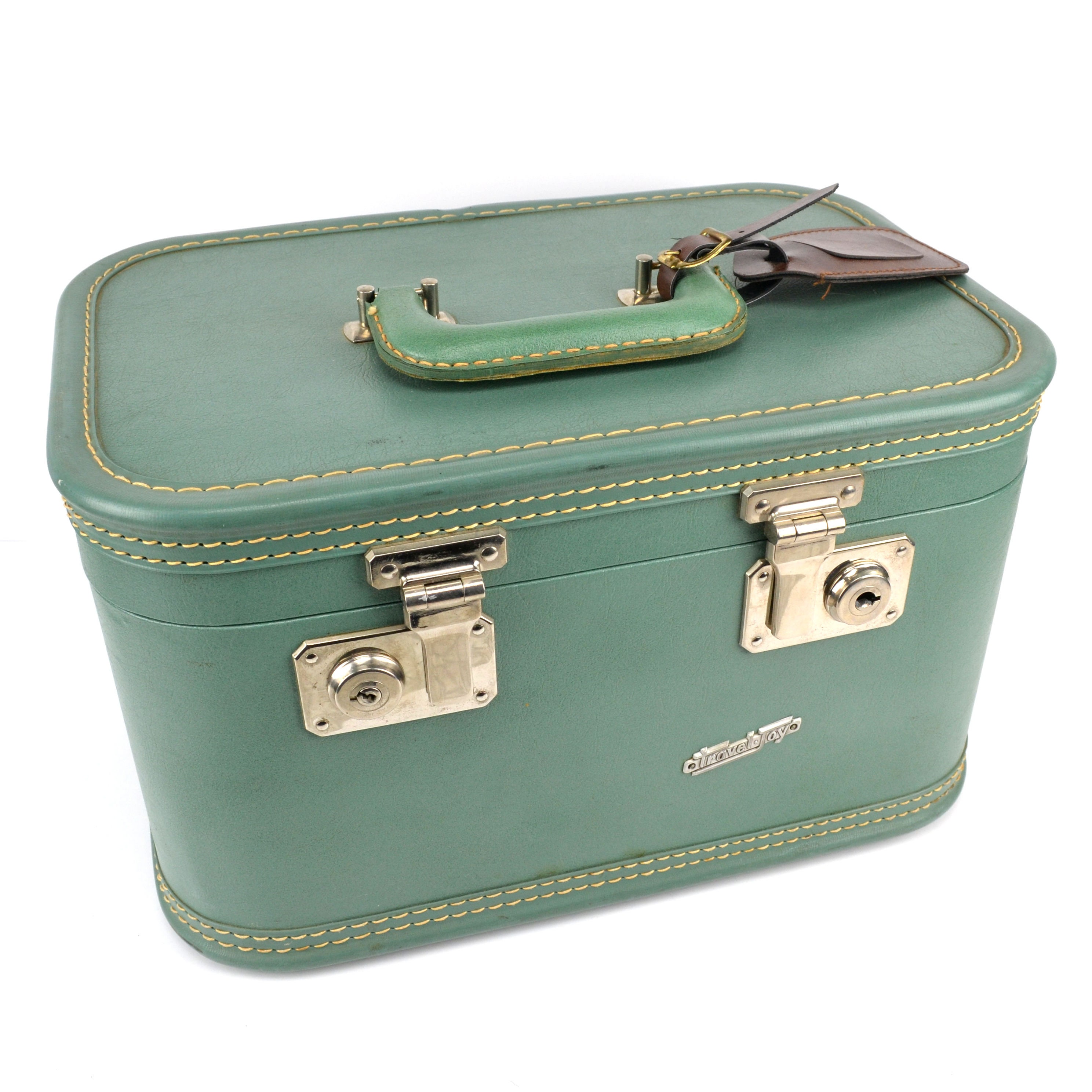 Vintage train case | sears forecast | vintage makeup case | vintage luggage  