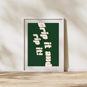 Golf Quote Print, Minimalist Golf Club Illustration, Mid-Century Modern Art (Digital Download)
