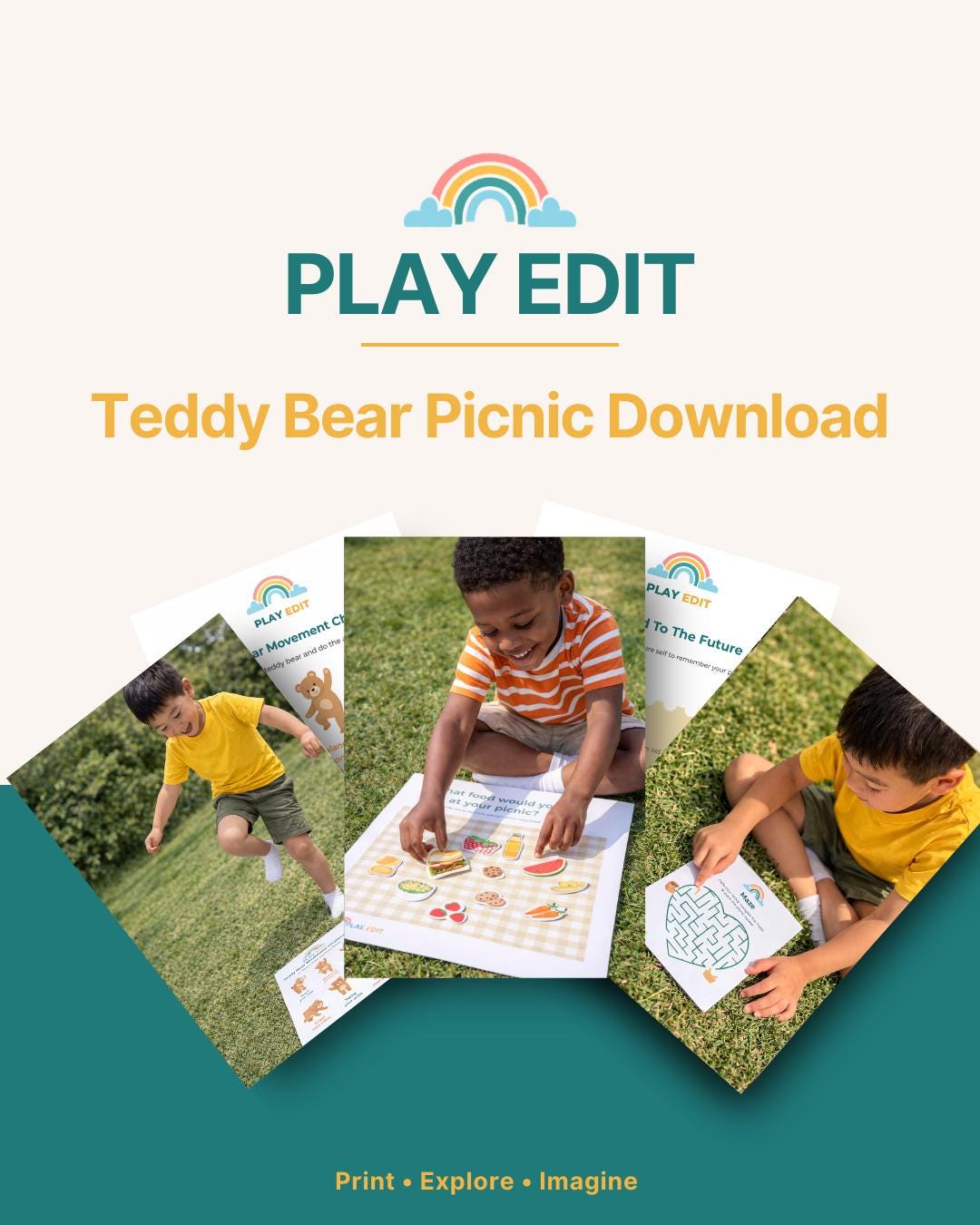 Teddy Bear Picnic Printable Activities for Kids | Preschool Games Pack ...