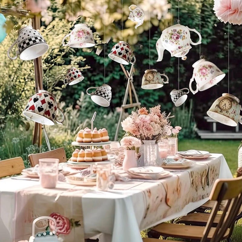 Pink Spring Tea Kettle Backdrops for a Tea Party - Etsy
