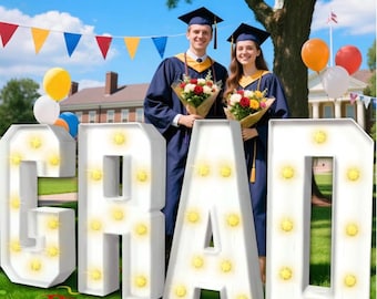 Decorazioni per la laurea 2026, lettere da 3 piedi per tendone di laurea, kit pretagliato fai da te, cartello in mosaico in schiuma, articoli per feste per la classe del 2026