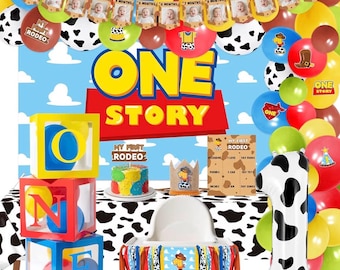 Decorazioni per il compleanno a tema "Il mio primo rodeo" per bambini - Bomboniera per la festa a tema baby shower, include cappellino di compleanno e topper per la torta.