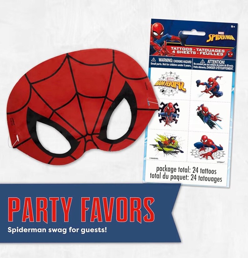Decoraciones de cumpleaños de Spiderman Artículos para fiestas de Spiderman Sirve para 16 invitados Marvel Superhero Spidey y sus increíbles amigos Mantel imagen 4