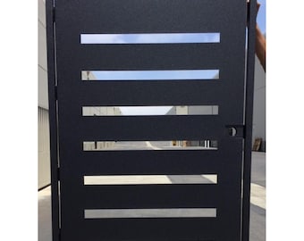 Privacy metal gate, Modern Metal Gate, Custom Art Pedestrian Walk Thru Entry Iron Steel Garden Designer