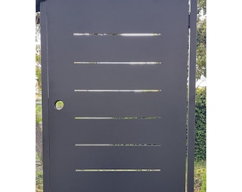 Privacy metal gate, Modern Metal Gate, Custom Art Pedestrian Walk Thru Entry Iron Steel Garden Designer