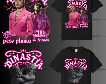 Peso Pluma Dinastia Tour PNG, Tito Double P T-Shirt Design PNG-Datei (Digitaler Download)