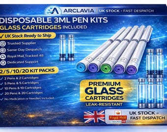Disposable / Beauty Peptide Pen Kits With 3ml Glass Cartridges | UK Stock