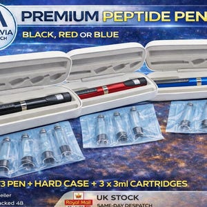 3 X 3ml Cartridges & Latest Model V3 Beauty Peptide Pen + White Case Set
