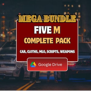 FiveM 100GB Roleplay Server Pack – Cars, Clothes, MLOs, Scripts (Instant Download)